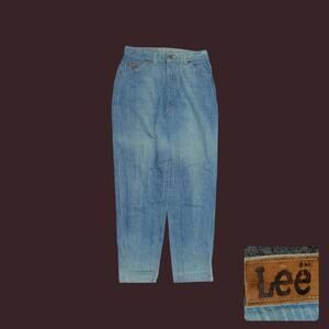 Vintage 70s Lee Riders High Waist Pinstripe Bareback Jeans Size 29x28